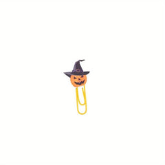Halloween Pumpkin Paper Clips - Fun Bookmarks for Home, Office, School