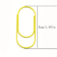 20pc Cartoon Paper Clips Colorful Metal Bookmark Office Supply