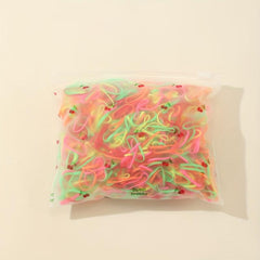 1000pcs Colorful Rubber Bands for DIY Headwear Accessories Gift