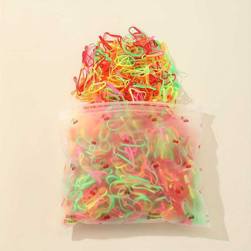 1000pcs Colorful Rubber Bands for DIY Headwear Accessories Gift