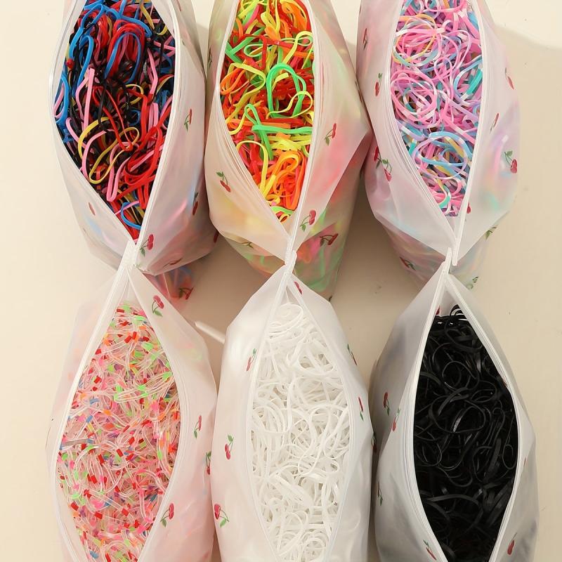 1000pcs Colorful Rubber Bands for DIY Headwear Accessories Gift