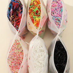 1000pcs Colorful Rubber Bands for DIY Headwear Accessories Gift