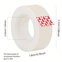 6pcs Small Tape High Viscosity Transparent Stationery Sticky Matte Tape