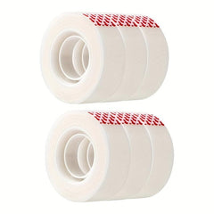 6pcs Small Tape High Viscosity Transparent Stationery Sticky Matte Tape