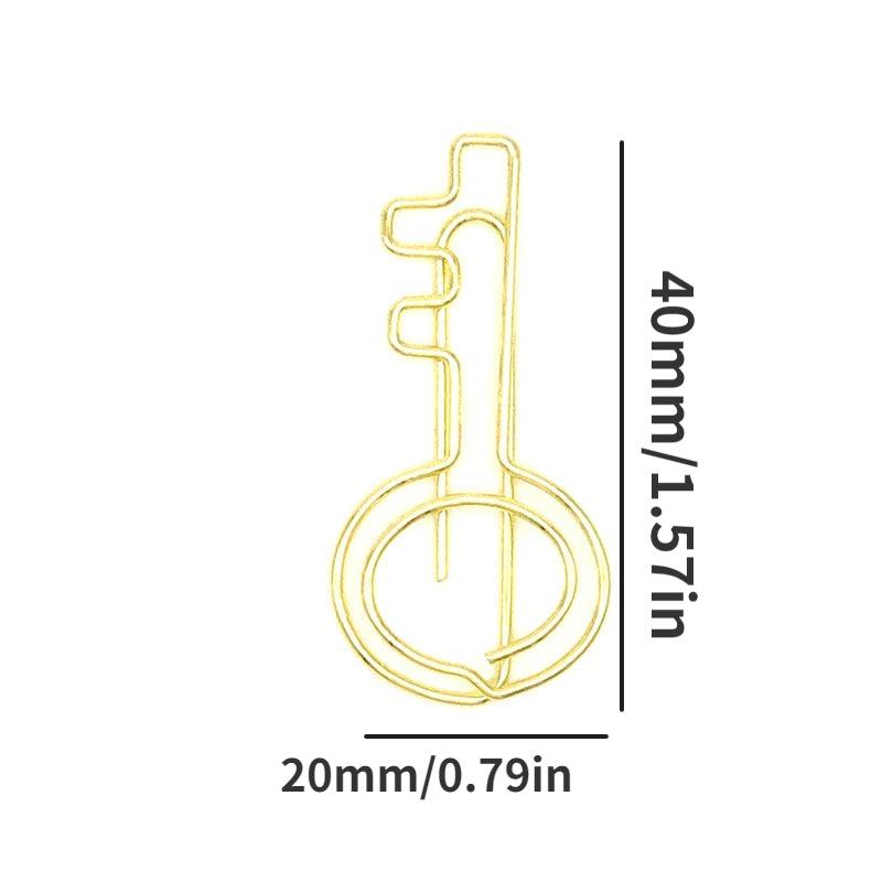 20pcs Metal Paper Clips Bookmarks For Office Notebook Accessory