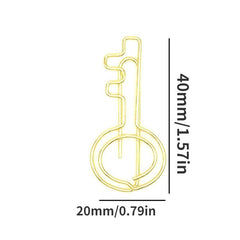 20pcs Metal Paper Clips Bookmarks For Office Notebook Accessory