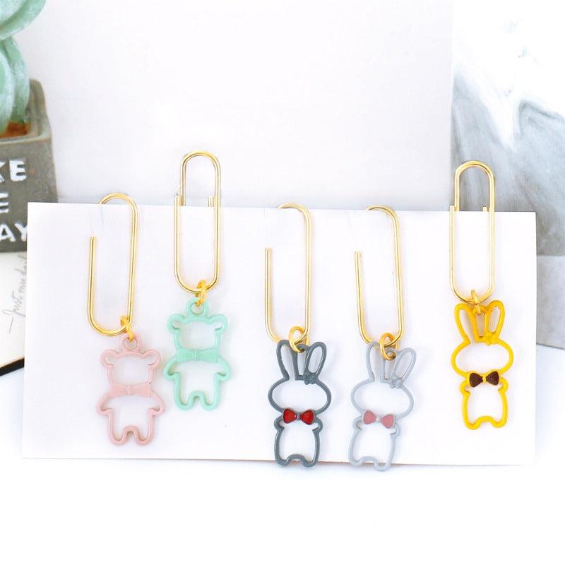 10pcs Animal Shaped Paper Clip Office Supplies