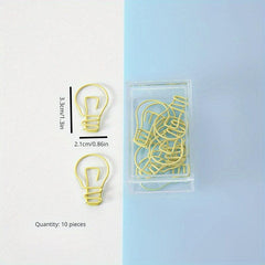10 Pack Metal Paper Clips Cartoon Shaped Colorful Animal Clips