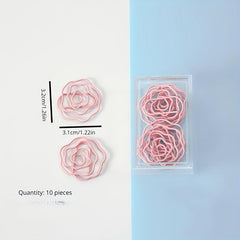 10 Pack Metal Paper Clips Cartoon Shaped Colorful Animal Clips
