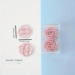 10 Pack Metal Paper Clips Cartoon Shaped Colorful Animal Clips