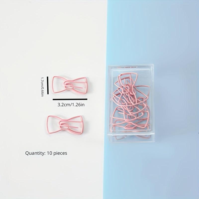 10 Pack Metal Paper Clips Cartoon Shaped Colorful Animal Clips