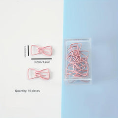 10 Pack Metal Paper Clips Cartoon Shaped Colorful Animal Clips