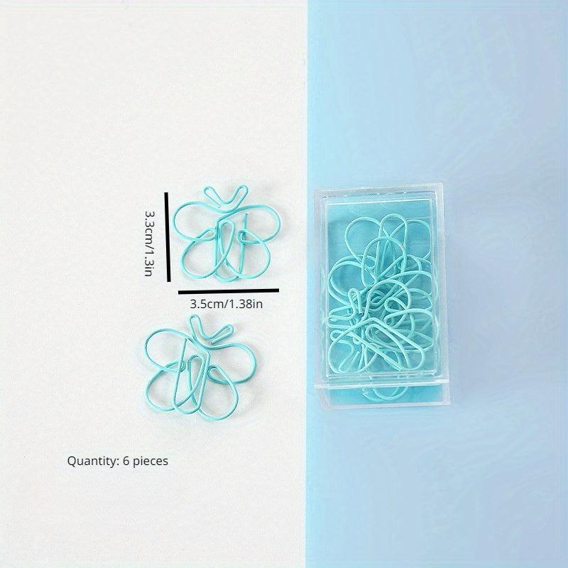 10 Pack Metal Paper Clips Cartoon Shaped Colorful Animal Clips