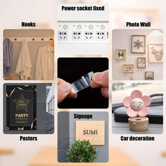 Transparent Double Sided Tape 720 Sheets with Storage Box