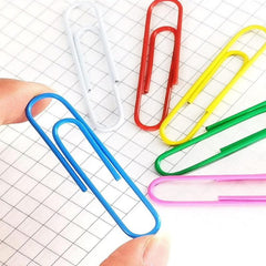 250PCS Large Paper Clip Set Variety of Coated Reusable Clips