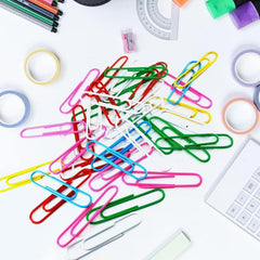 250PCS Large Paper Clip Set Variety of Coated Reusable Clips