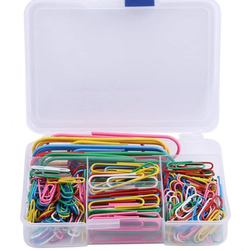 250PCS Large Paper Clip Set Variety of Coated Reusable Clips