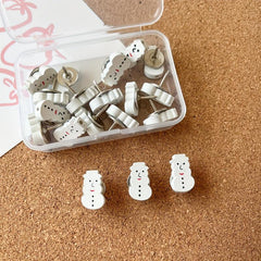 20pcs Cork Board Nails Thumb Nails With Storage Box Office Home Classroom