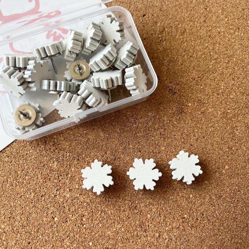 20pcs Cork Board Nails Thumb Nails With Storage Box Office Home Classroom
