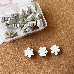 20pcs Cork Board Nails Thumb Nails With Storage Box Office Home Classroom