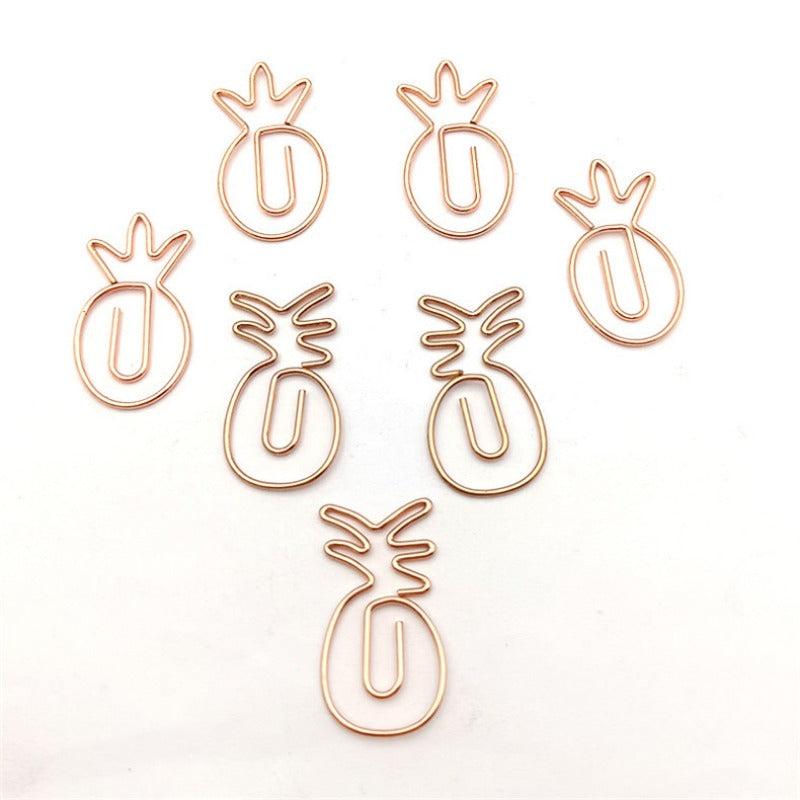 20pcs Mix Colors Metal Paper Clips Bookmarks For Office Notebook Accessory