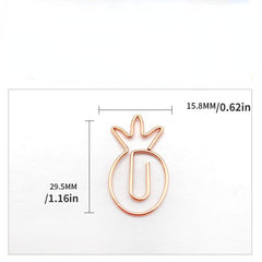 20pcs Mix Colors Metal Paper Clips Bookmarks For Office Notebook Accessory