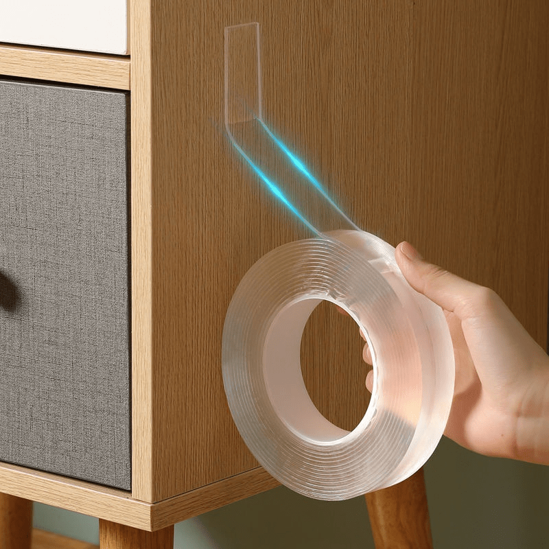 Transparent Nano Tape Washable Reusable Double Sided Adhesive