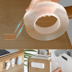 Transparent Nano Tape Washable Reusable Double Sided Adhesive