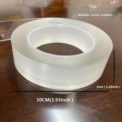Transparent Nano Tape Washable Reusable Double Sided Adhesive