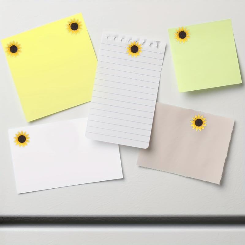 40pcs Sunflower Push Pins Cork Board Desk Decor Office Thumbtacks