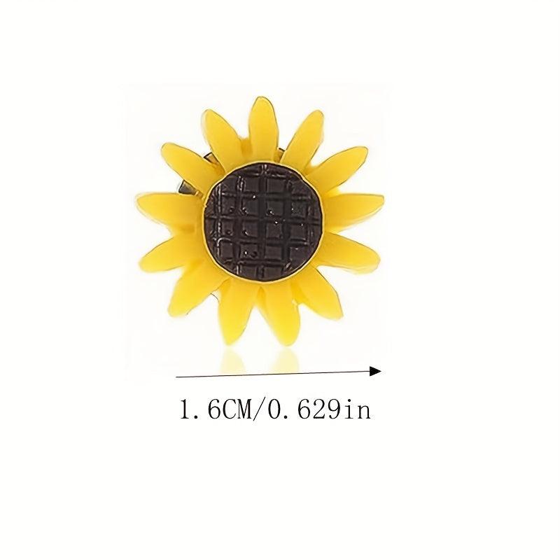 40pcs Sunflower Push Pins Cork Board Desk Decor Office Thumbtacks