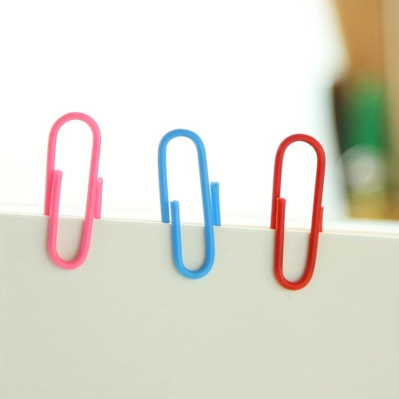 12pcs Mixed U-shaped Paper Clip Set, 33mm, Office Supplies