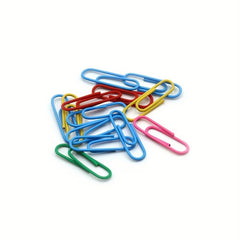 12pcs Mixed U-shaped Paper Clip Set, 33mm, Office Supplies