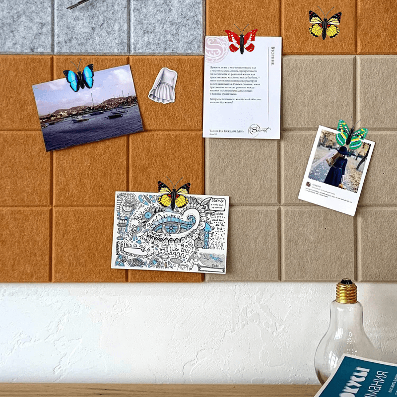 PVC Butterfly Push Pin Cork Board Decor - Random 10pcs 30pcs