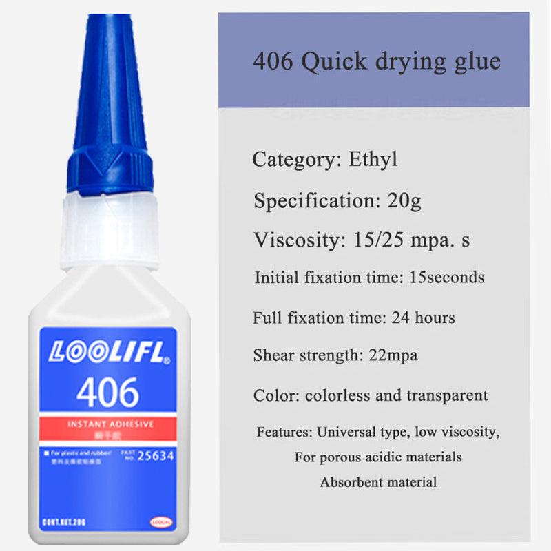 LOOLIFL401 Strong Adhesive Shoe Repair Waterproof 414 Plastic S