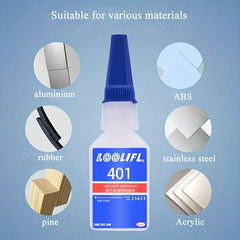 LOOLIFL401 Strong Adhesive Shoe Repair Waterproof 414 Plastic S