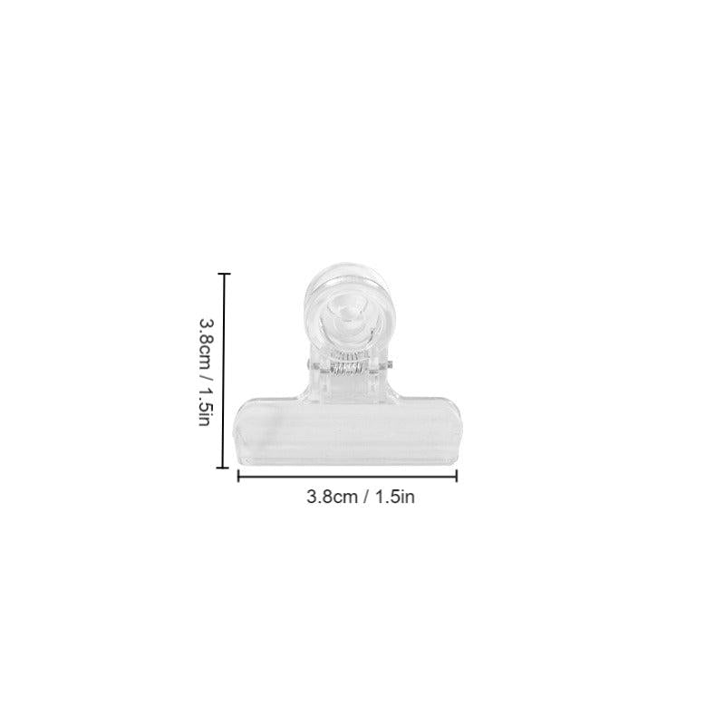 Transparent File Folder with Long Tail Clip for Home