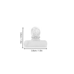 Transparent File Folder with Long Tail Clip for Home