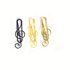 6pcs Musical Note Paper Clip Colorful Bookmark Office Supplies