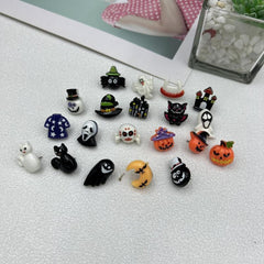 40pcs Halloween Skull Head Pumpkin Decoration Nail