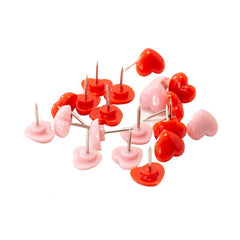 100pcs Red Love Cork Plastic Push Pin