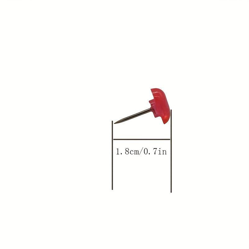 100pcs Red Love Cork Plastic Push Pin
