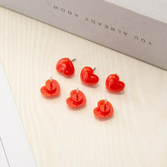 100pcs Red Love Cork Plastic Push Pin