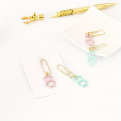 10pcs Cartoon Animal Bow Tie Bunny Bear Paper Clips
