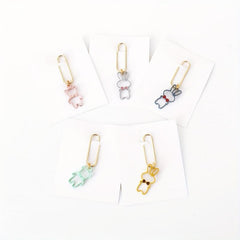 10pcs Cartoon Animal Bow Tie Bunny Bear Paper Clips