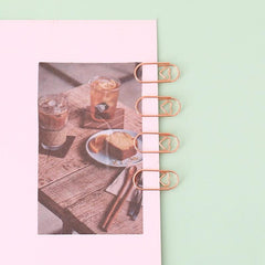 Mini Love Paper Clip Metal Creative Golden Shaped Paper Clip