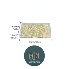 Mini Love Paper Clip Metal Creative Golden Shaped Paper Clip