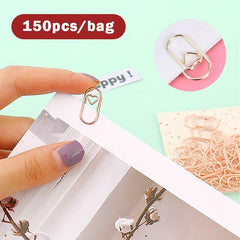 Mini Love Paper Clip Metal Creative Golden Shaped Paper Clip