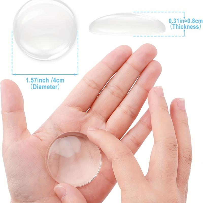 4PCS Rubber Door Handle Stopper Round Wall Shield Quiet Wall Protector