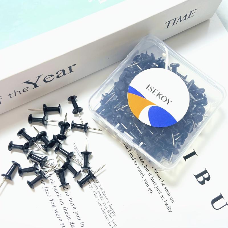 120pcs Push Pins for Bulletin Board Wall Corkboard Map Calendar
